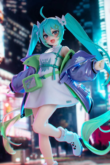 19cm Fashion Hatsune Miku Anime Figure Casual Clothing Miku Action Figures Fashion Girl Figurine PVC Collection Model Doll Toys