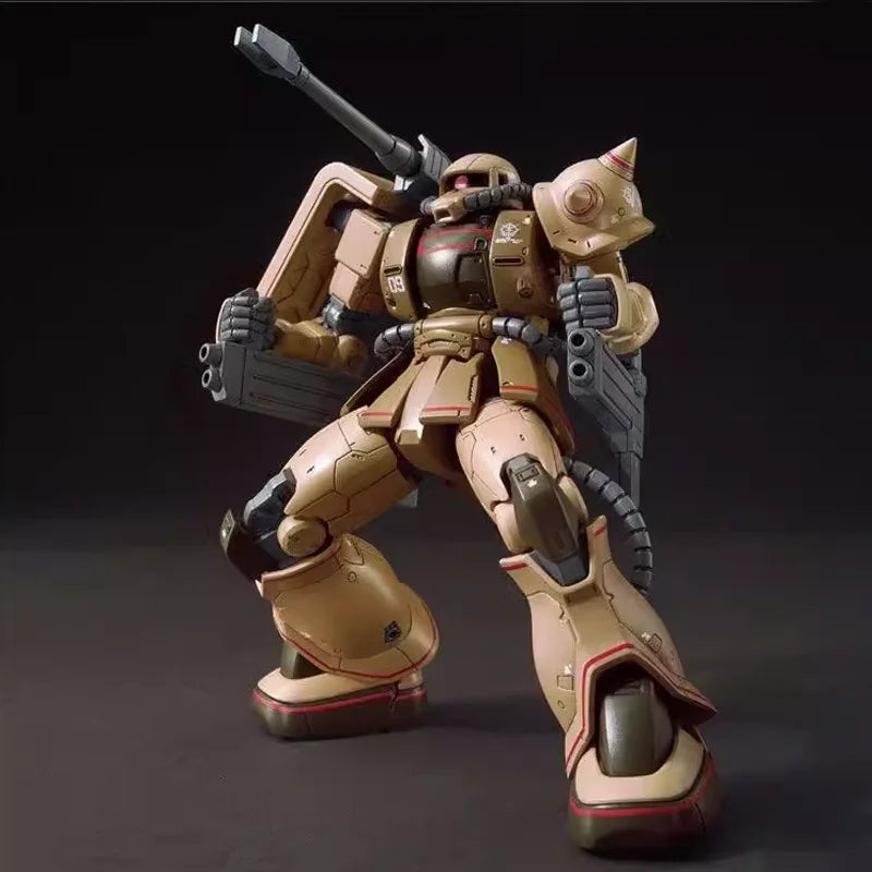 In Stock JMS Model Zaku Half Cannon HG 1/144 MS-06CK Assembly Model Kit Desert Colour Toy Action Figures Robot Mecha Kids Gifts