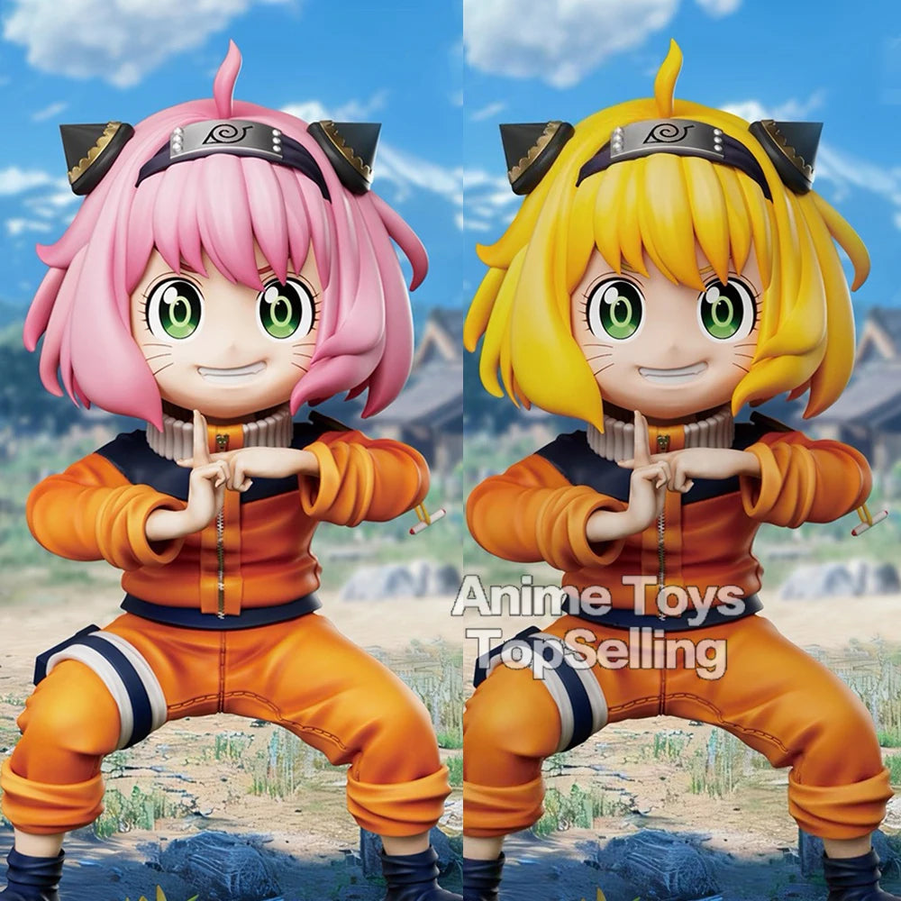 18cm/7.09in NARUTO Anime Figure Anya Forger Cosplay Naruto Action Figures Pvc Statue Collection Model Toys Gifts