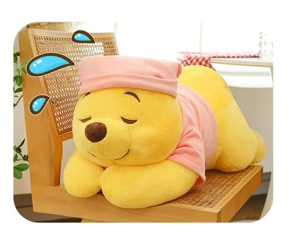 35CM-80CM New Disney Winnie The Pooh Plush Toy Cute Cartoon Bear Stuffed Doll Soft Anime Pillow Kawaii Souvenir Birthday Gift