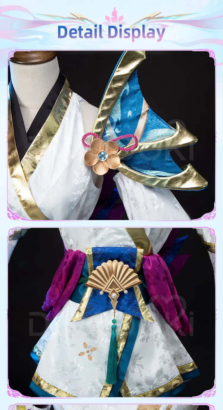 Lux Luxannaa Cosplay Costume Game DokiDoki-R Women Spirit Blossom Costume Lux Cosplay Dress Halloween