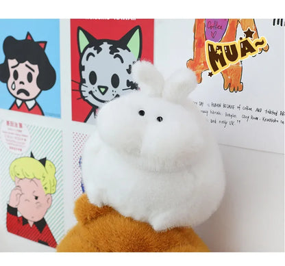 35-45cm Cute Muscle Bear Snot Bear Doll Sitting Posture Pull String Animals Stuffed Toy Soft 24CM Plush Bear Doll Kids Kawaii