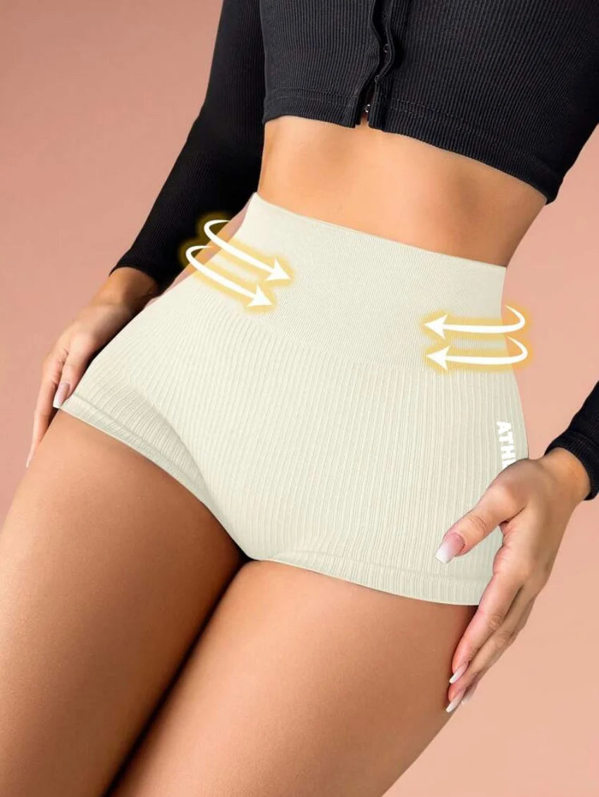 High Waisted Women’s Quick Drying Yoga Shorts with Abdominal Compression and Peach Butt Lift for Exercise Running