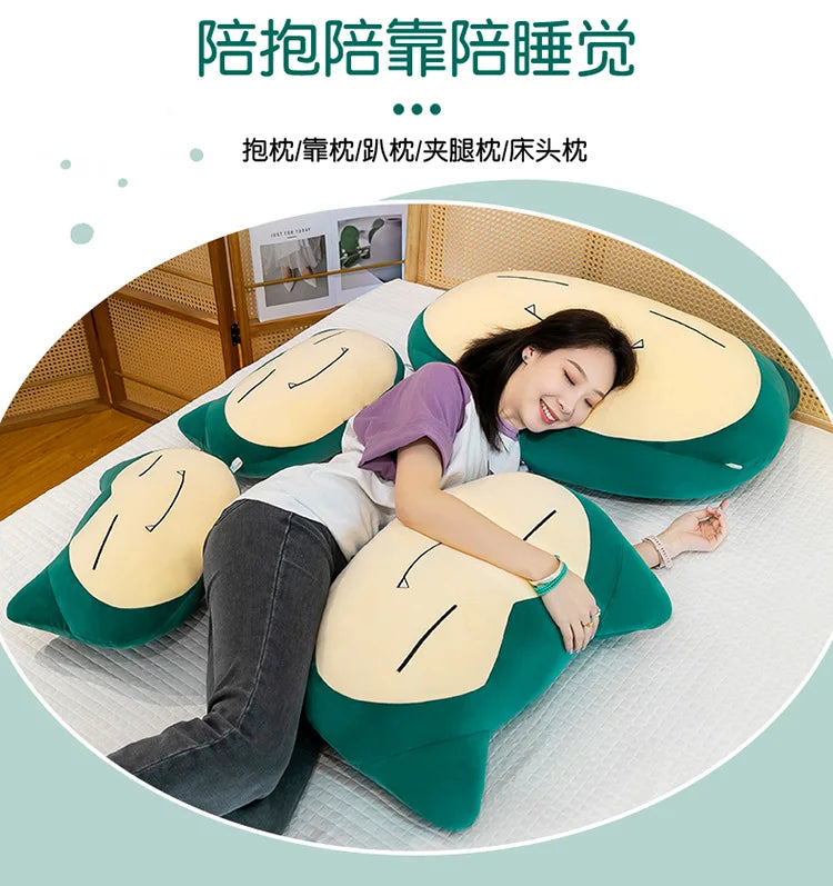 55/65/80CM Big Size Pokemon Snorlax‌ Plushies Kabigon Kawaii Cartoon Anime Plush Bolster Comfortable Soft Doll Children Gift