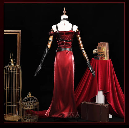 Love and Deepspace Heroines Cosplay Costume Red Dress Enchanting Veil Uniform Sylus Relentless Conqueror MC Halloween Women Girl