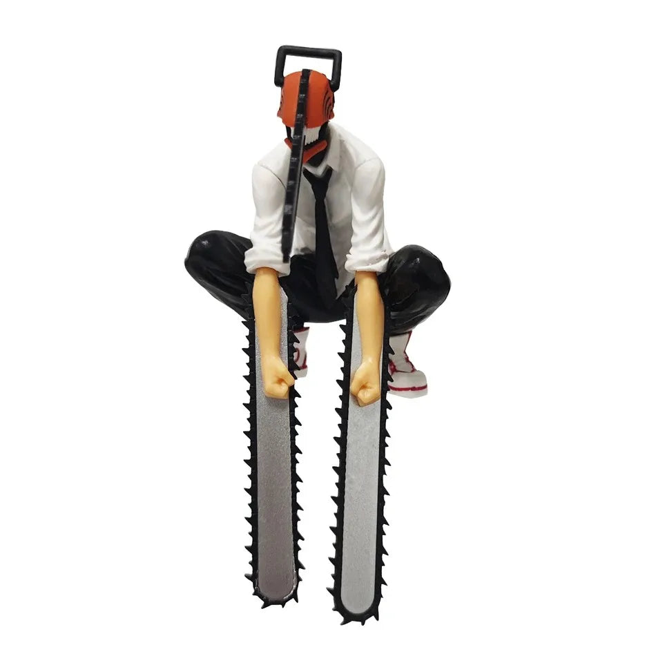 Viral Chainsaw Man Denji Collectible Figure - Car & Room Dual-Use Decoration, Poseable Doll, Christmas & New Year Holiday