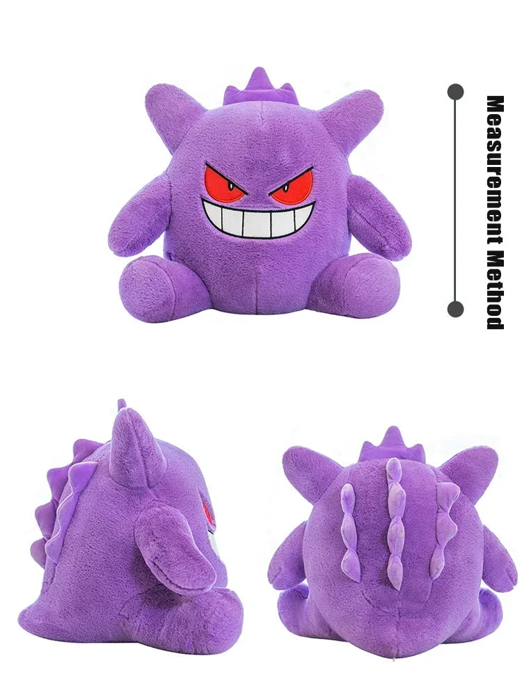 30/80cm Pokemon Gengar Stuffed Plush Toys Cartoon Cute Anime Dolls Huge Purple Pokémon Plushie Pillow Birthday Gift for Kids
