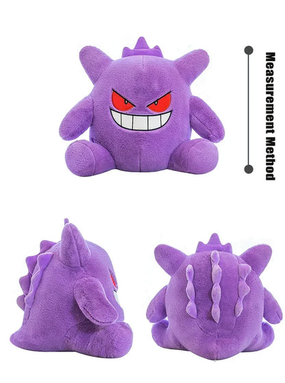 30/80cm Pokemon Gengar Stuffed Plush Toys Cartoon Cute Anime Dolls Huge Purple Pokémon Plushie Pillow Birthday Gift for Kids