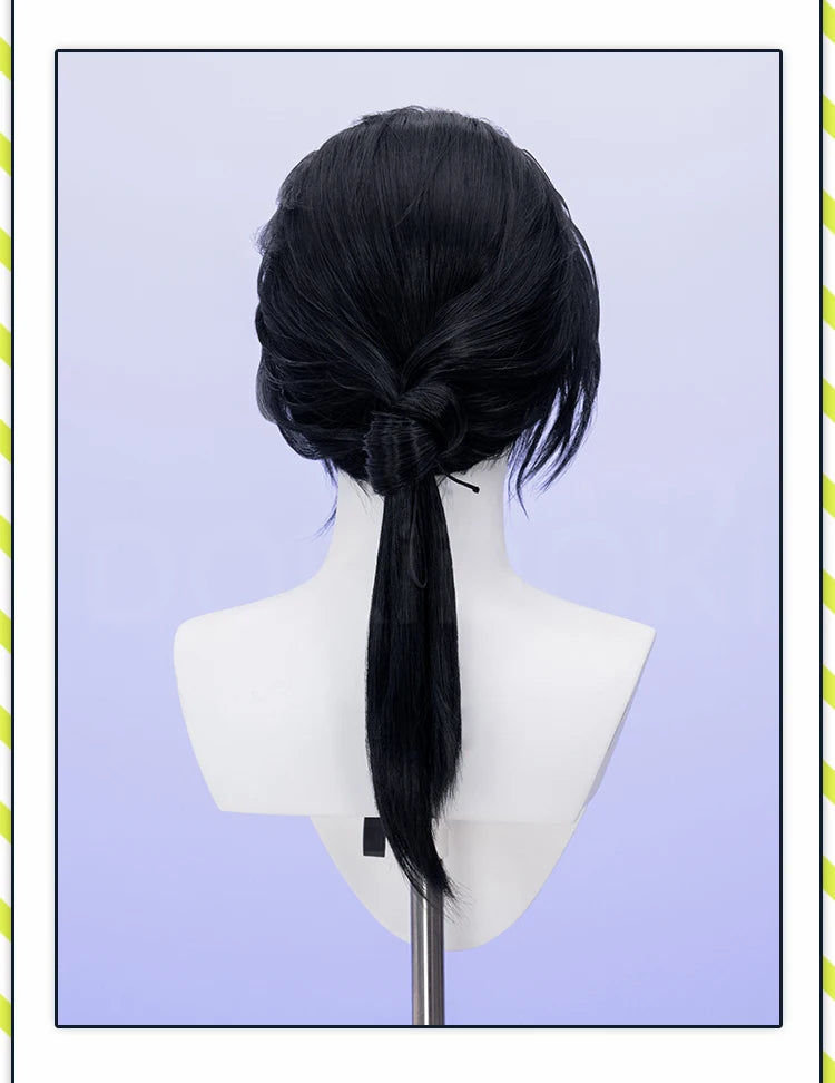 IN STOCK Jiang Yan Wig Game Where Winds Meet Cosplay DokiDoki Men 60cm Black Long Hair Jiang Yan Cosplay Free Cap