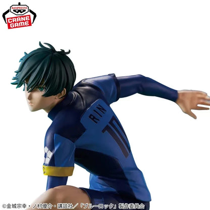 Original Bandai Anime Figure BLUE LOCK Rin Itoshi FIGURE(TBA) Action Figure Banpresto Toys 16cm Model Doll Collector