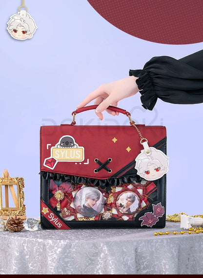IN STOCK Sylus Cosplay Doujin Bag Game Love and Deepspace DokiDoki Sylus Itabag Red Black School Bag Cosplay Prop