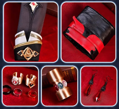 Honkai Star Rail Anaxa Cosplay Costume Wig Uniform Outfit Anaxagoras Grove of Epiphany Amphoreus Carnival Halloween Women Men