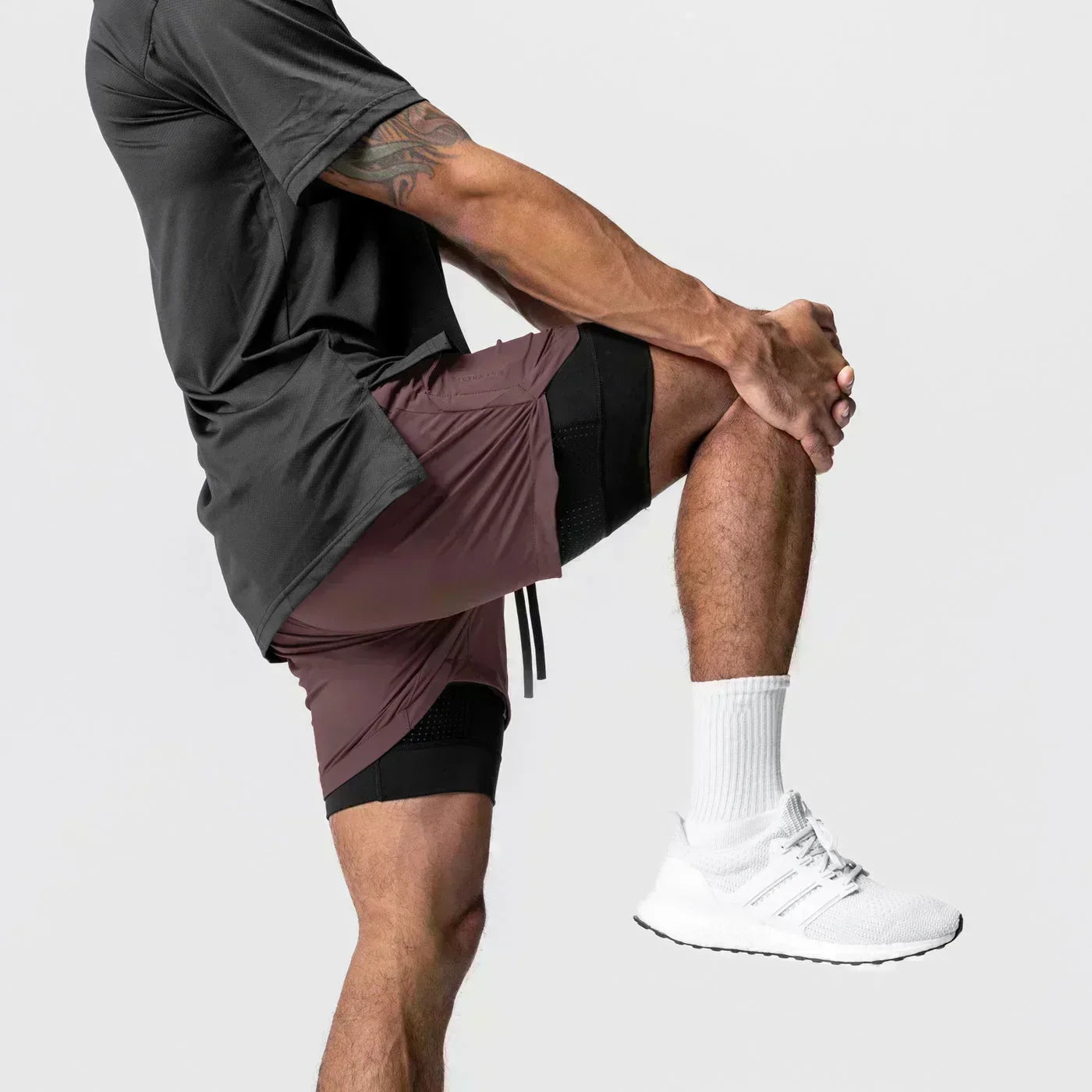 One Piece Chopper Anime Gym Shorts Men New Summer Japanese Cartoon Print Beach Pants Streetwear Double-layer 2-in-1 Sports Pants