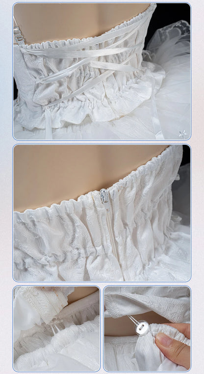 PRE SALE UWOWO Janus Cosplay Game Azurr Lanee Janus Oath Wedding Dress Bride Cosplay Costume Halloween Costume