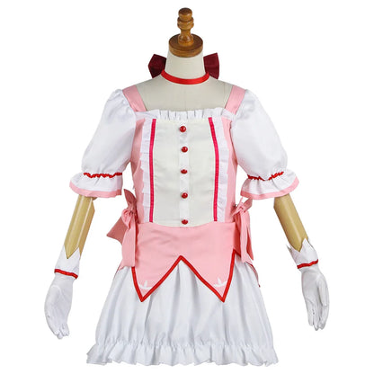 Puella Magi Madoka Magica Kaname Costume Set Cotton Polyester