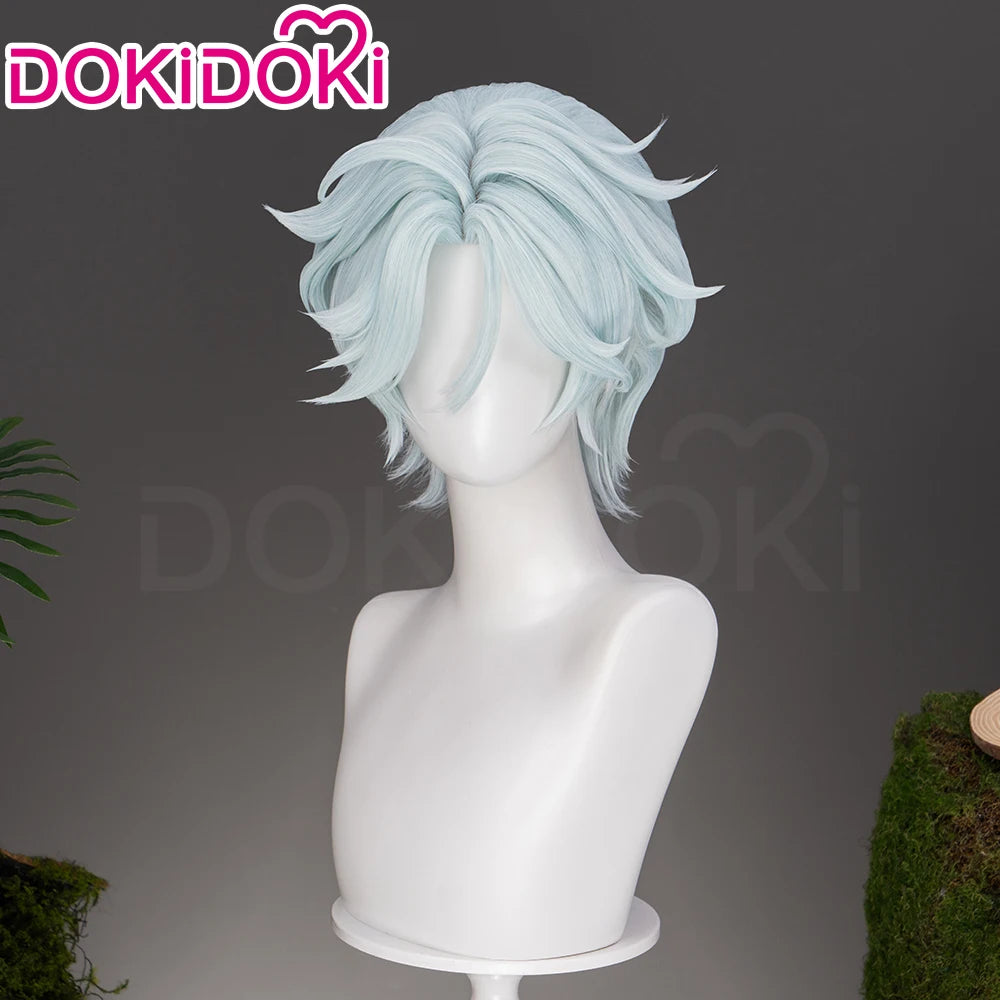IN STOCK Dahlia Ifa Wig Game Genshin Impact DokiDoki Men Pink Hair Mondstadt Ifa Cosplay Dahlia Book Prop Free Wig Cap