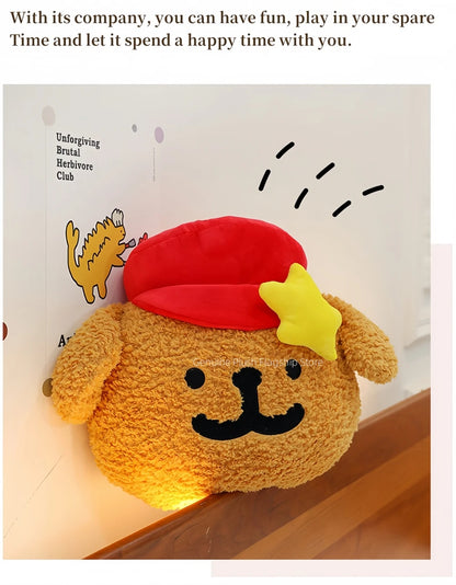 65cm Big Size Maltese Line Hat Dog Cartoon Anime Plush Stuffed Doll Toy Cute Room Bolster Sleeping Pillow Plushies Holiday Gifts