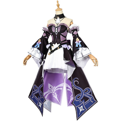 Honkai Star Rail The Herta Cosplay Costume Wig Dress Hat Uniform Headwear Necklace Halloween Party for Women Girls Carnival Prop