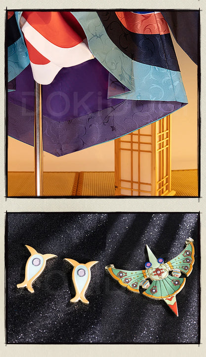 IN STOCK Kusuriuri Cosplay Costume Anime Mononoke【S-3XL】DokiDoki-R Men Kimono Costume Kusuriuri Cosplay Halloween