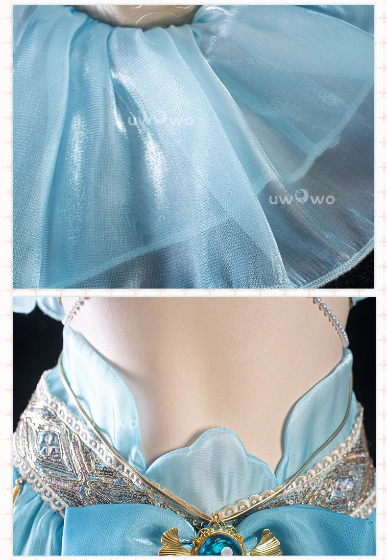 LAST BATCH UWOWO Nilou Cosplay Genshin Impact Fanart Nilou 'Aqua Seraphina' Dance Dress Cosplay Costume