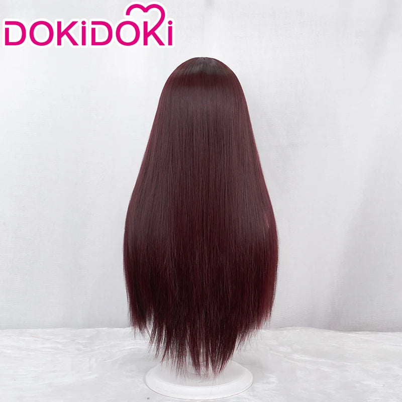 IN STOCK D.Vaa Wig Cosplay Game DokiDoki Cosplay D.Vaa Brown Long Wig Women Hair Heat Resistant Synthetic