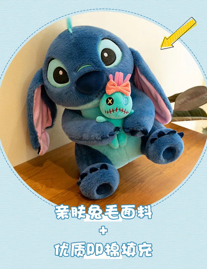 45/60/75CM Big Size Disney Stitch Kawaii Anime Plush Stuffed Doll Room Decoration Plushies Children Pillow Ornament Holiday Gift
