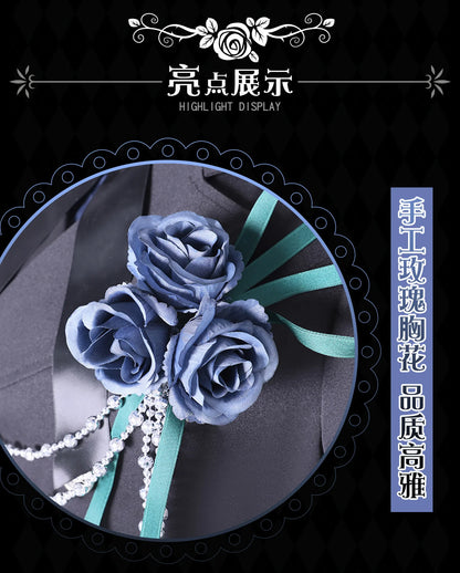 Black Butler Ciel Phantomhive Cosplay Costume Polyester Unisex Set