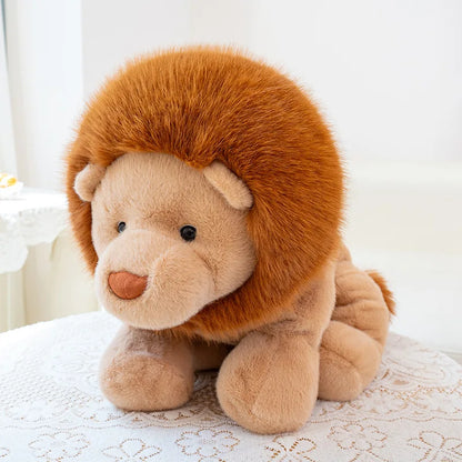 Super Soft Lion Plush Toy Sitting Or Lying Down Stuffed Animal Cuddly Animal Lion Plushies Huggble Pillow Cushion Boy Girl Gift