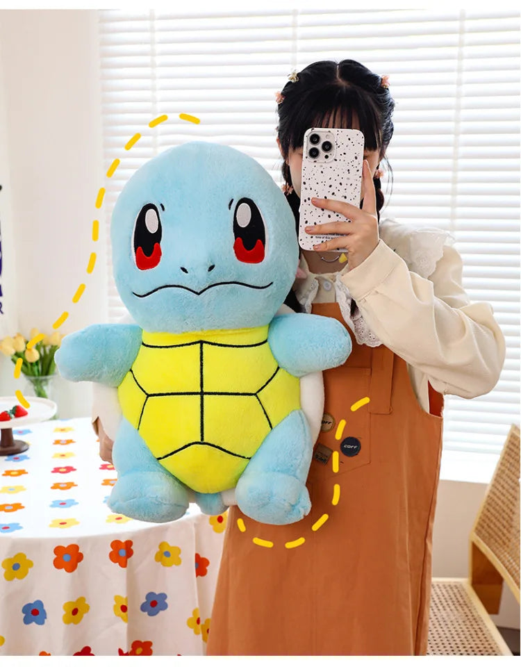 35-60CM Big Size Pokemon Charmander Plushies Squirtle Cartoon Anime Peluche Ornament Comfortable Soft Doll Children Toy Gift