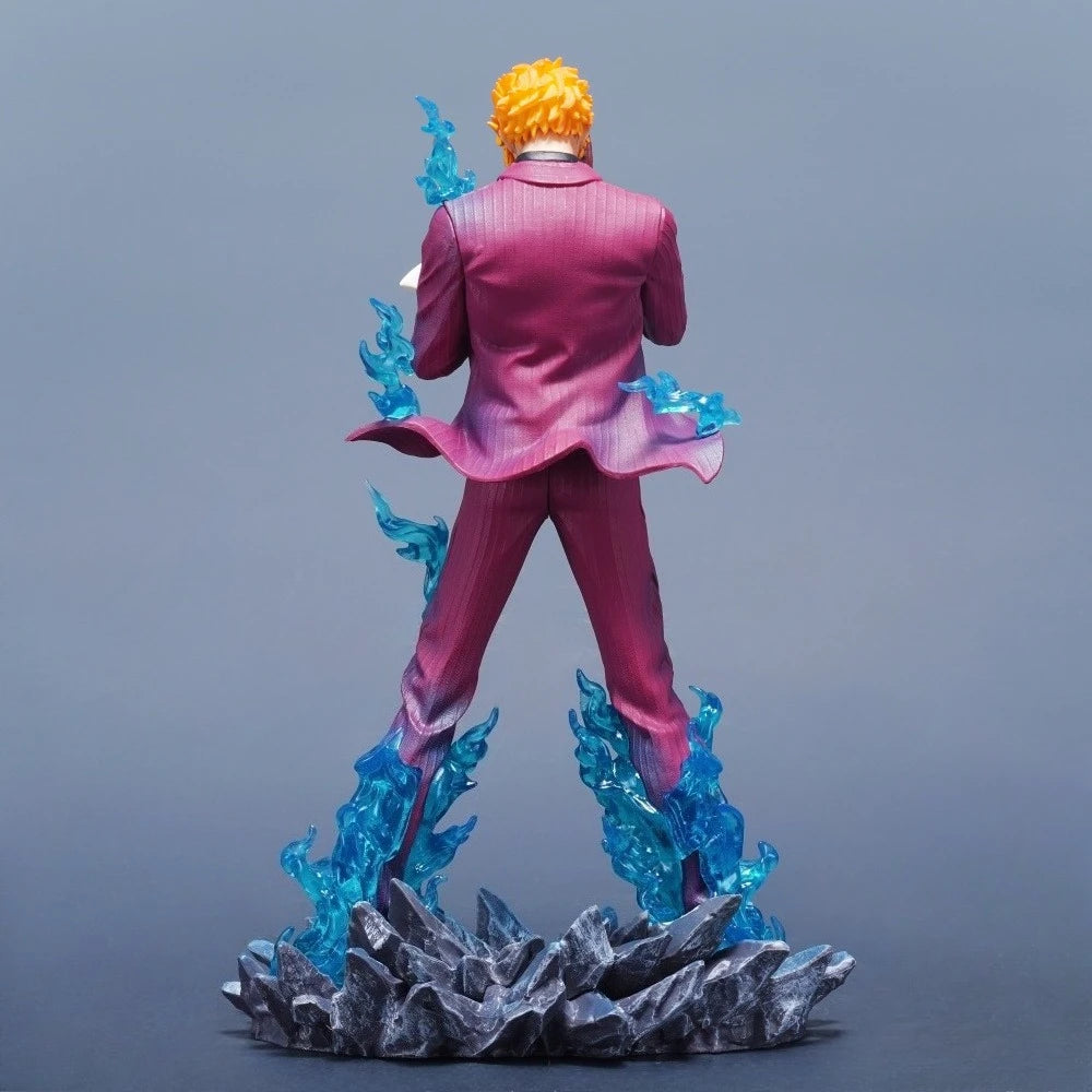25cm Anime ONE PIECE Sanji PVC Action Figure Statue Desktop Ornament Model Toy Gift