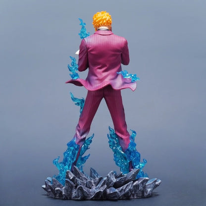 25cm Anime ONE PIECE Sanji PVC Action Figure Statue Desktop Ornament Model Toy Gift