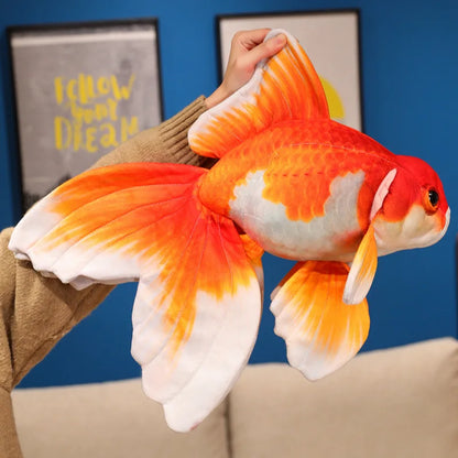 50cm Creative goldfish plush pillow Toy Simulation Fish Soft Plush cartoon Fake Fish Toy kawaii room decor kids gifts ﻿