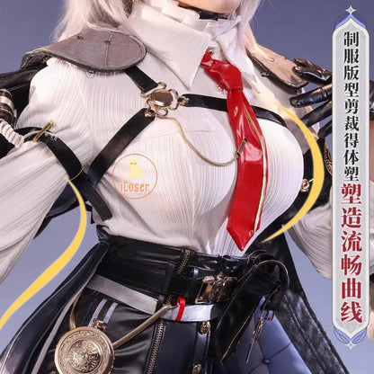 Wuthering Waves Zani Cosplay Costume Wig Uniform Metal Props Montelli Family Averardo Bank Ragunna Rinascita Halloween for Women