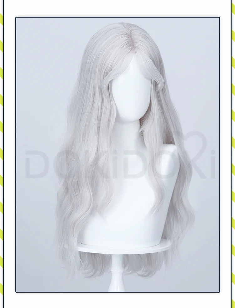 IN STOCK Reclusee Duchesss Revenantt Wig Game Cosplay Wig DokiDoki Women 60cm Long Curly Hair Reclusee Cosplay Free Wig Cap