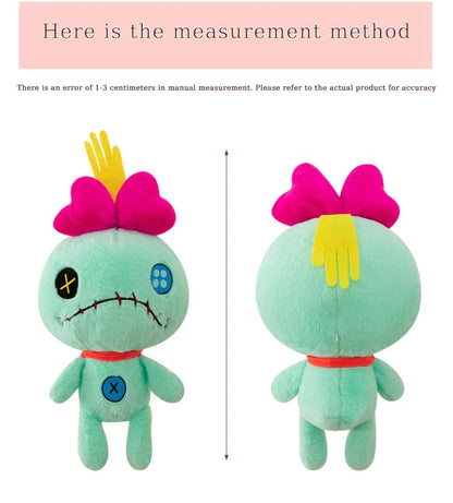 Disney Lilo & Stitch Scrump Plush Toys Anime Plushie Stich Dolls Kawaii Cartoon Pink Pillow Soft Stuffed Gift Children Christmas