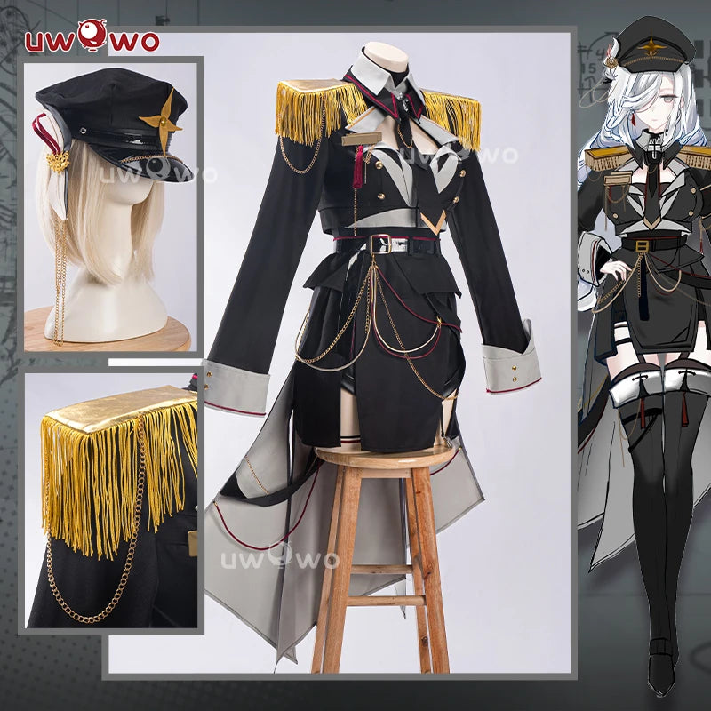 PRE SALE UWOWO Shenhe Cosplay Game Genshin Impact Fanart Shenhe Military Uniform Cosplay Costume With Coat Halloween Costume