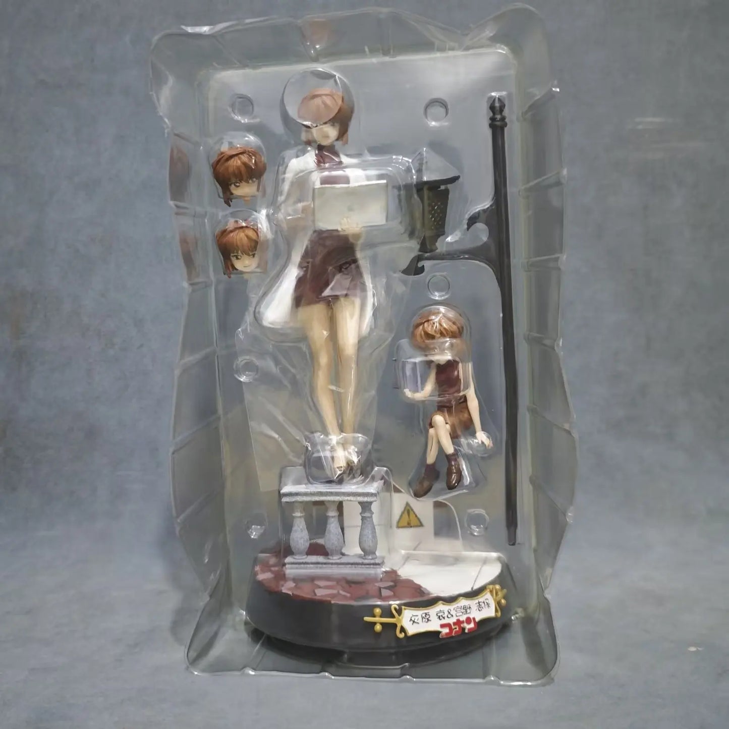 Detective Conan Ai Haibara Two Forms PVC Figure Desktop Ornament for Anime Fans - 12-26cm