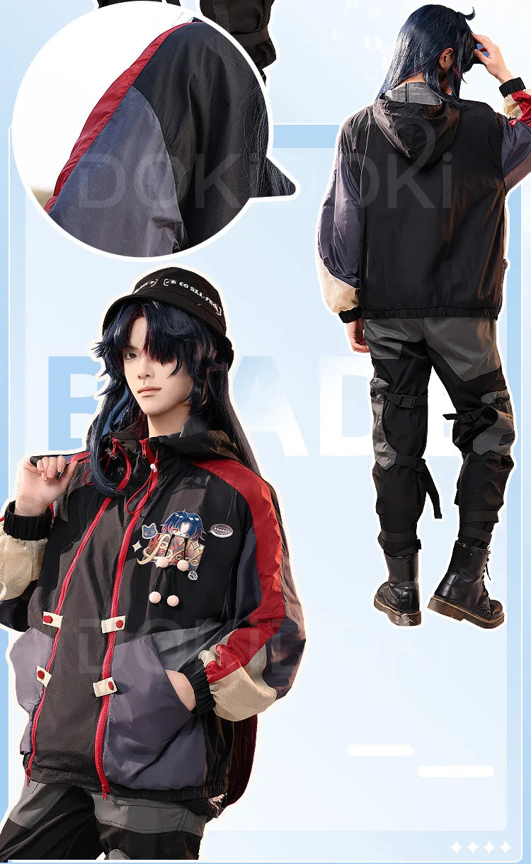 Aventurine Blade Robin Firefly Sparkle Feixiao Doujin Cosplay Costume Game Honkai: Star Rail DokiDoki-SR HSR Sunscreen Jacket