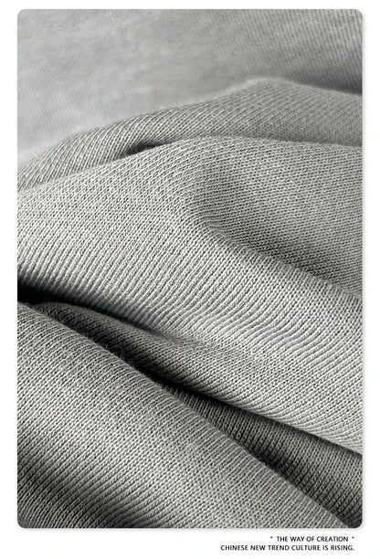 ZODF Retro Winter 370gsm Monkey Washed Hoodies For Man Unisex Oversized Off Shoulder 100% Cotton Hooded Coats Pullovers HY1136