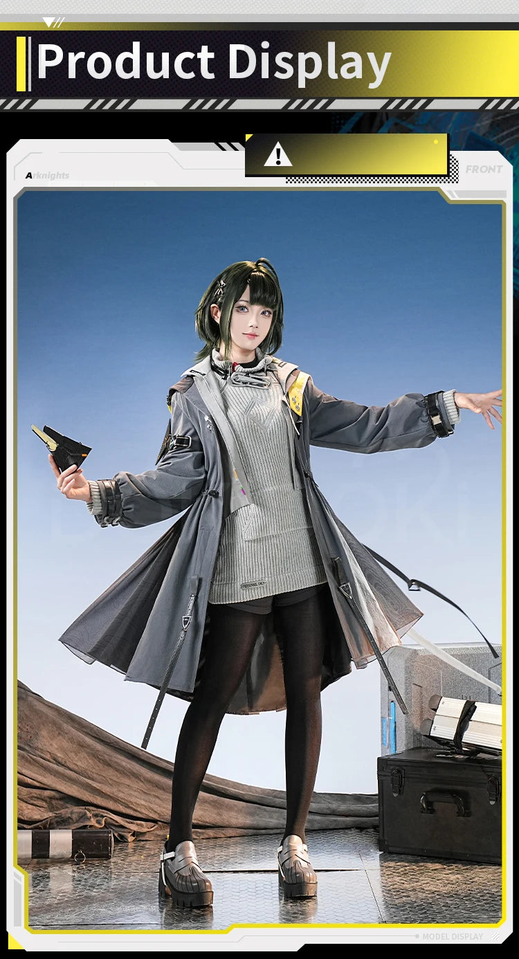 Endministrator A B Cosplay Costume Game Arknights DokiDoki-SR Men Endministrator Cosplay Mask Halloween