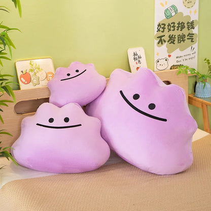 30/60cm Cartoon Large Ditto Pillow Pokemon Plush Toys Doll Cute Ornament Stuffed Plushie Kawaii Sofa Pokémon Gift for Children