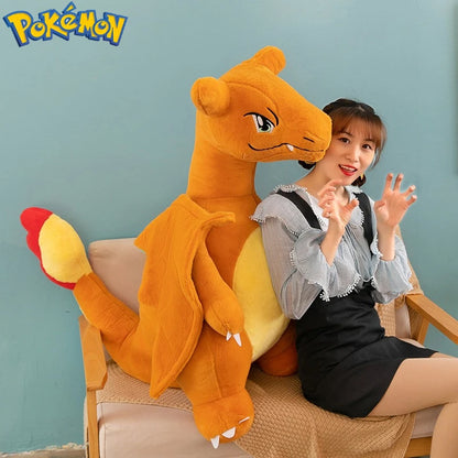 35/45/60CM Big Size Pokemon Charizard Plush Cartoon Anime Plushies Soft Doll Pillow Kawaii Stuffed Plushie Ornament Gift for Kid
