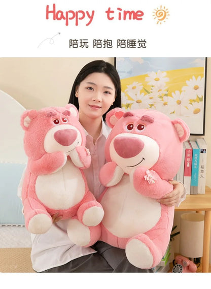 40/55/70cm Super Big Size Lotso Disney Cartoon Anime Plush Stuffed Doll Kawaii Room Decoration Plush Pillow Kids Holiday Gift