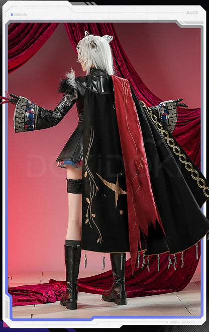 Lappland Saluzzo Cosplay Costume Game Arknights DokiDoki-SR Lappland Cosplay Wig Ears Women Halloween Costume Wig