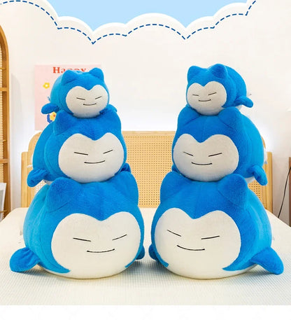30-65cm Pokemo Snorlax Plush Toy Pillow Cute  Anime Cartoon Snorlax Doll Huge Cushion Sleep Pillow for Kids Birthday Xmas Gift