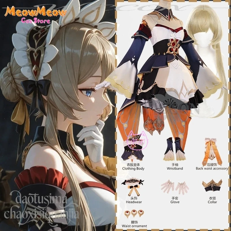 Genshin Impact Marionette Sandrone Cosplay Costume Polyester Set