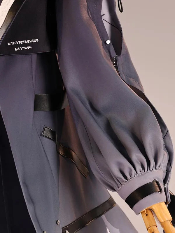 Wuthering Waves Chisa Cosplay Costume Wig Jacket Uniform Skirt Headwear Tattoo Sticker Halloween Party for Women Girls Role Play