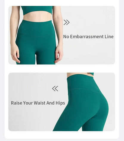 Hot Sale Women’s High Waisted Hip Lifting Yoga Leggings Breathable Fitness Running Cycling Pants
