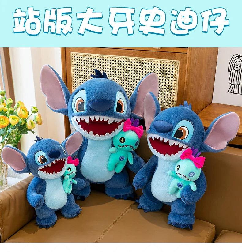 35/50/65cm Big Size Disney Stitch Plush Toy Doll Anime Lilo & Stitch Cartoon Stuffed Doll Children's Comforting Pillow Kids Gift