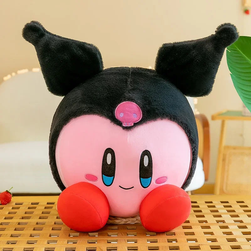 60cm Big Size Kirby Cosplay Sanrio Kuromianime Plush Stuffed Doll Room Plushies Pillow Cute Ornaments Children's Holiday Gifts